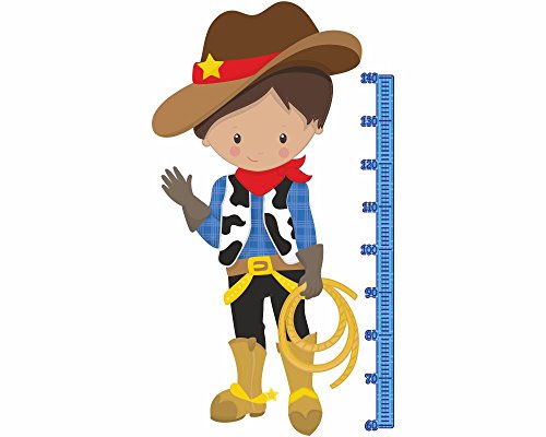 Messlatte Cowboy Wandtattoo Kinderzimmer Metermaß Maßband - 3