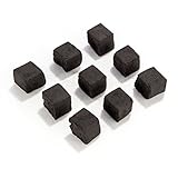 DXP Elektrischer Kohleanzünder Herdplatte 1000 W für Shisha Kohle und 96 Würfel Kokoskohle Naturkohle Schwarz - 