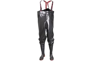 PROS/LUCKY DUCKY STRONG Anglerhose Wathose 40-47 EU PVC - Rubber New Generation als Latex