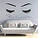 Produktbild ONETOTOP Wandaufkleber Lange Wimpern Wimpern Wandaufkleber Kosmetikstudio Dekoration Wimpern Termin Wandkunst Wandaufkleber Tab Aufkleber A 75 * 42cm