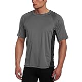 Yvelands Herren T-Shirts Kurzarm beiläufige dünne Reine Farbe Splice Mode Revers Kurzarm Hemd Tops(Grau,S)