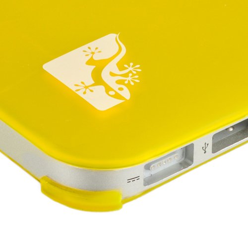 Gecko Macbook Air 13″ Clip On Case – Gelb – trendige Farben / perfekter Schutz in der Farbe gelb / yellow geeignet für MacBook Air 13,3″ (Typ A1369/ Typ A1466 2013/2014) - 5