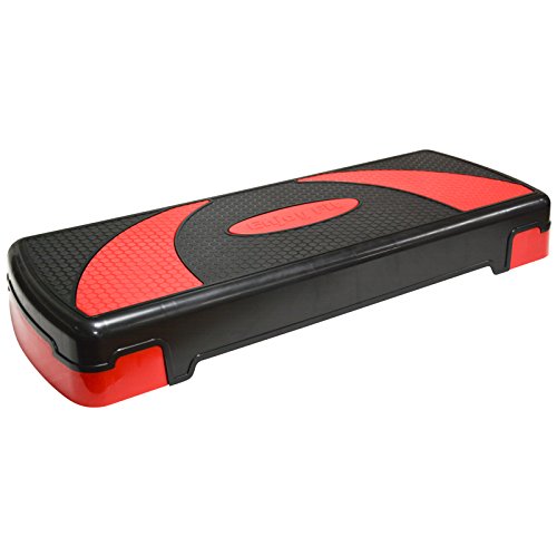 Hansson.Sports Fitness Aerobic Steppbrett RedHorn 80x30cm 3-fach-verstellbar - 3