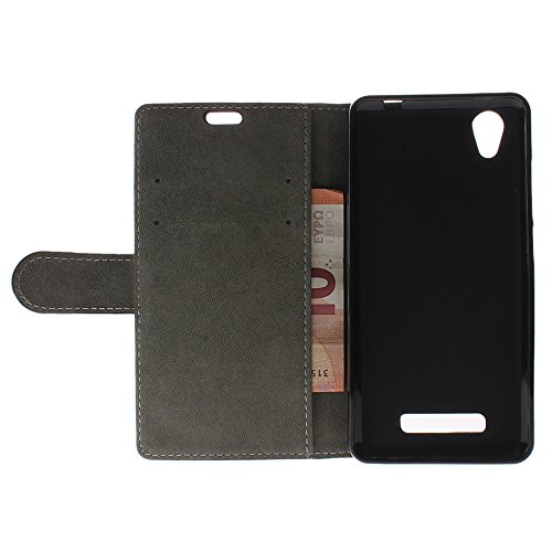 BeCool® – Schutzhülle Handytasche im Bookstyle für ZTE Blade A452, schützt Ihr Smartphone da es sich perfekt anpasst, mit Standfunktion, Fächer für Karten und Geldscheine und, natürlich, unser exklusives Design. Rosa Blüten. - 3