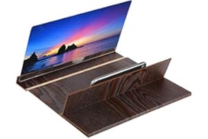 Canyita Loupe d'écran 12 '', loupe Haute définition de téléphone Écran de téléphone cellulaire agrandisseur vidéo Support de l'amplificateur de Film vidéo avec Support(1#)