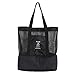 Produktbild AiYoYo Zipper Tote Mesh Beach Bag,Lunch Tasche,Aufbewahrungsbeutel,Isolierte Kühltasche,Hoch Kapazität Größenangabe 42 x 37 x 15 CM, für Picknick, Kühltasche, Grillen, Wandern, Ausflüge