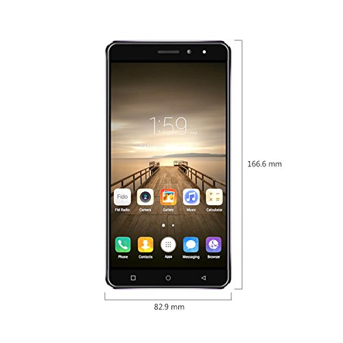 6 Zoll Smartphone Ohne Vertrag,TIMMY M40 4G FDD-LTE,2GB/16GB,Dual Sim Quad Core Android 7.0 Handys Rosa
