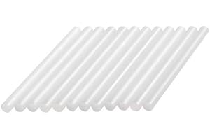 Dremel GG01 - Barras de cola de alta temperatura multiusos, pack de 12 barras de 7 mm para pistola de silicona caliente para pegar madera, plástico, cerámica, textil