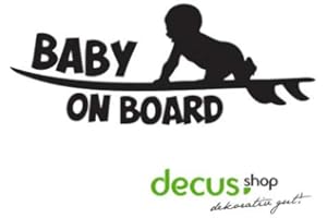 Decus Baby on Board Surfboard // Naklejka OEM JDM Style Naklejka