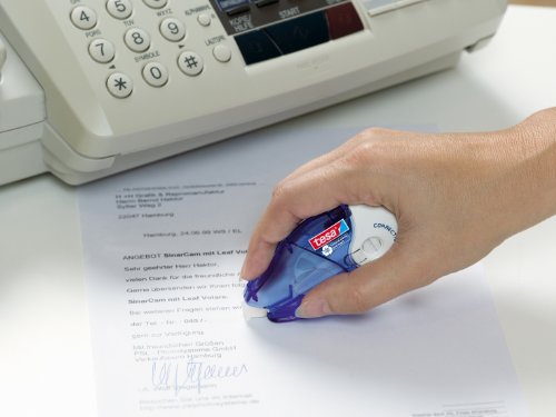 tesa ecoLogo 59841, Refill Korrekturroller, 4.2 mm x 14 m, 5 Stück - 3