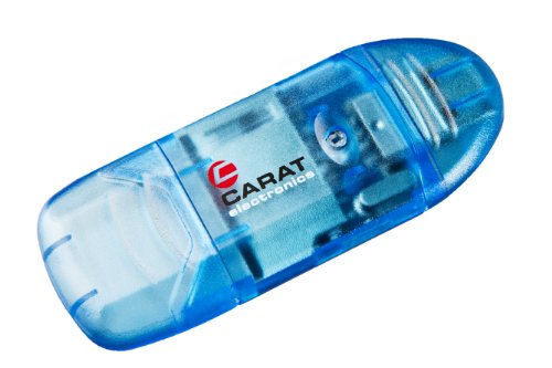 Preisvergleich Produktbild Carat Electronics Slim Line SD / MMC Kartenlesegerät USB 2.0
