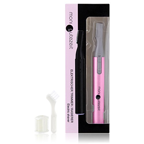 TOPSELLER: Augenbrauentrimmer / Augenbrauenrasierer / Augenbrauenformer / Trimmer/ Gesichtshaarschneider von Moni Gutezeit, batteriebetrieben, Farbe pink - 3