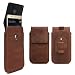 Produktbild ROYALZ Schutzhülle Leder für Huawei P9 Lite Hülle mit Gürtelclip Gürteltasche Gürtel Halterung Tasche Lederhülle cognac braun