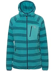 Ternua Saint Fil JKT W Chaqueta, Mujer, Verde (Jade Stripes), M