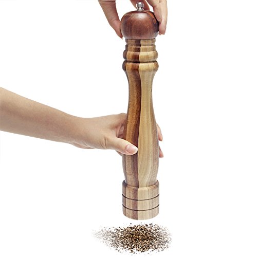 Signstek Salz/Pfeffermühle Gewürzemühle aus Holz 12 Inch - 2