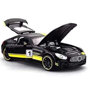 Smart Picks 1: 32 Alloy Metal Benzamide GT GTR Pull Back Diecast Car Model with Sound Light Mini Auto Toy for Children