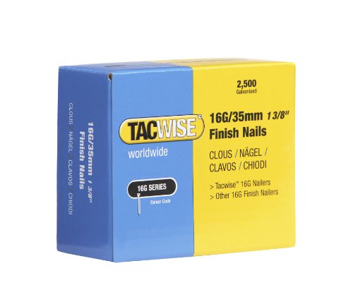 Tacwise 0295 Nägel Verzinkt (16G/35mm , 2.500 Stück pro Verpackung)