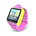 Produktbild Leydee Smart Watch Kinder Armbanduhr 3G GPRS GPS Locator Tracker Anti-Lost Smartwatch mit SIM SOS WIFI Babyuhr mit Kamera für IOS Android , pink