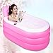 Produktbild INFT Home Schweiß Dampfbad Sauna Erwachsene Aufblasbare Badewanne Doppelte Faltende Badewanne Badewanne Wanne Wanne Wanne,SinglePink+ElectricPump-Medium