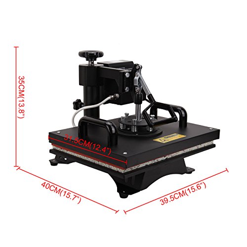 Ridgeyard Digital Swing auswärts T-shirt Foto Hitze Presse Maschine Sublimation Transferdruck 39.5×31.5cm - 7