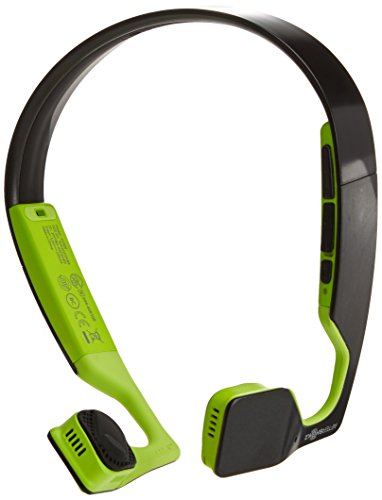 Cuffie a conduzione ossea: quali comprare 5 Aftershokz Bluez 2S Bone Conduction Cuffie Auricolari Audio Bluetooth a Conduzione Ossea per Attività Sportiva con Microfono, Verde/Neon