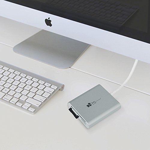 EC Technology 3in1 USB 3.0 Kartenleser Ultra Highspeed mit Kabel für SDXC, SDHC, SD, CF, Highspeed-CF (UDMA), MS, M2, Micro-SDXC, Micro-SDHC, Micro-SD Karten [Unterstützt UHS-I Karten] - 5