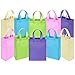Price comparison product image Ava & Kings 10 Pack Reusable Party Favor Kids Goodie Bags - Plain Pastel
