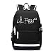 Produktbild Lil PEEP Laptop Rucksäcke mit USB-Ladeanschluss Zoll für Täglicher Gebrauch und Geschäftsreise, Multifunktionsrucksack Schüler Backpacks Schultaschen für Wandern/Reisen/Camping