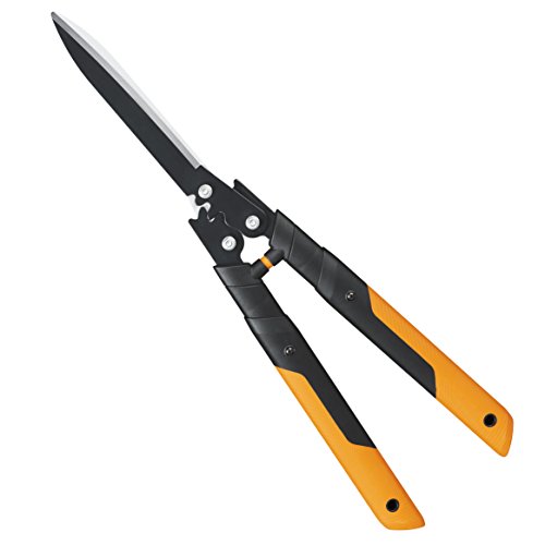 Fiskars PowerGear X Getriebe-Heckenschere, Antihaftbeschichtet, Hochwertige Stahl-Klingen, Länge 63 cm, Schwarz/Orange, HSX92, 1023631 - 2