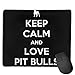 Produktbild Keep Calm and Love Pit Bulls Locking Mouse Pad Anti-Slip Soft Gaming Rubber Mousepads