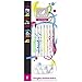Produktbild LE CHAT Lot de 7 bougies d'anniversaire sérigraphie Birthday Festif + étoiles - 1,5x 8,8x21,3 cm - Vert, bleu, jaune et rose