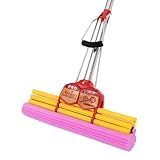 Apriete el agua: tipo rodillo GAOJIAN Trapeadores de esponja Rueda-Tipo de algodón Absorbente de trapeador de limpieza del hogar Mop herramienta 38Cm