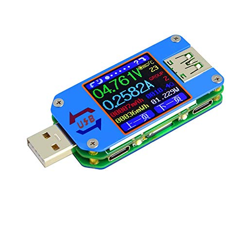 Preisvergleich Produktbild Yao UM25C UM25 Color LCD Display Current Voltage Tester USB 2.0 Type-C Dual Port