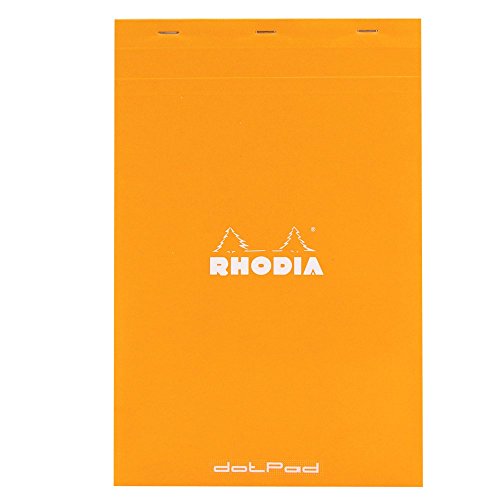 Rhodia Dotpad - Bloc de papel (21 x 32 cm), color naranja