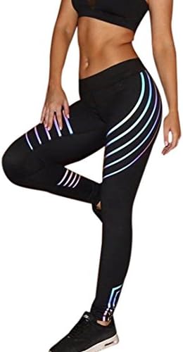 Hmeng Women's Fashion Athletic Mesh Crop Vest/ Yoga Pants High Waist Fitness Running Workout Gym Leggings Jogging Trousers (Black, XL)