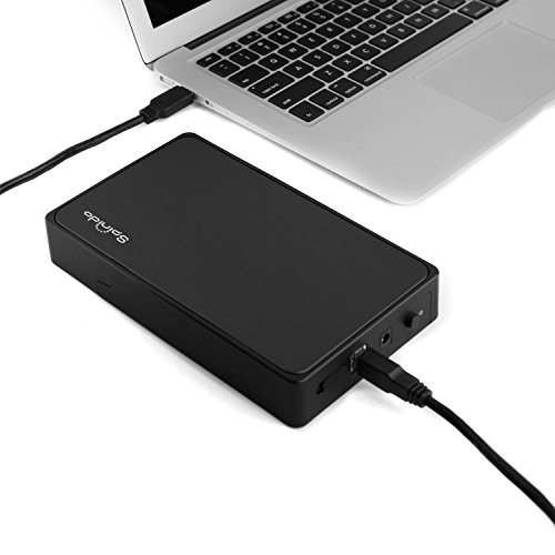 Spinido® USB 3.0 & 2.0 Aluminium Externes Festplatten Gehäuse Optimiert für 3.5″ SATA III HDD mit USB 3.0 Kabel, Tool-free (Black) - 7