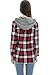Bearsland Women's Breastfeeding and Nursing Plaids Hoodie Shirt