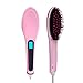 hair straightening brush ,Besmall Instant Magic Silky Straight Hair Styling, Anion Hair Care, Anti Scald, Zero Damage UK Plug (Pink)