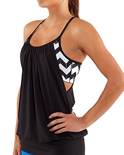 Damen Stoßfest BH Tank Top Fitness Sport-und Weste - 3