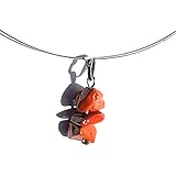 Gioielli naturale diaspro rosso, diaspro rosso naturale, collana pietra naturale natura, pietra rossa Jasper gioielli, ciondolo natura