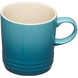 Le Creuset - Taza de desayuno de gres, 350 ml, color azul turquesa