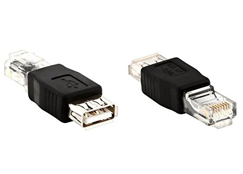 Adaptador RJ45 Macho a USB Hembra Conversor Convertidor de Cable Red Cat5e 2342