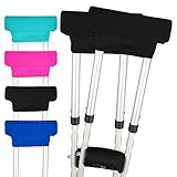 Vive Underarm Crutch Pads - Padding for Walking Arm Crutches - Padded Universal Underarm, Forearm Handle Pillow Covers for Hand Grips, Armpit - Foam Accessories for Kids, Adults (1 Pair)