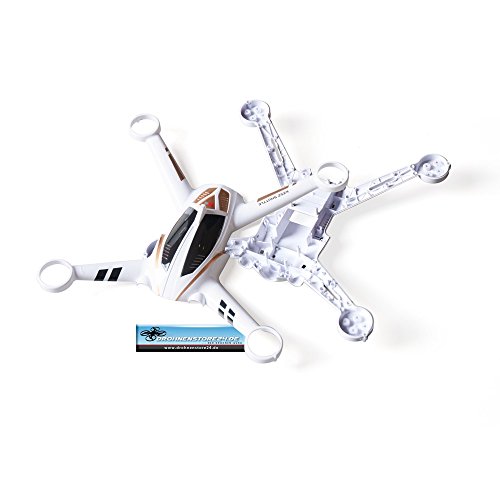 Preisvergleich Produktbild DS24 Spooky 3D Ersatz Drohne XK252 Austauschbody Quadrocopter Weiß Gold