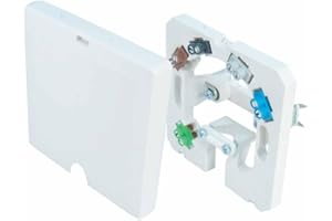 POLLMANN ELEKTROTECHNIK Pollmann Herdanschlussdose HAD3-F (flach/UP), 5-polig, reinweiß - 1 Stk.