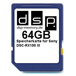 DSP Memory Z-4051557427181 64GB Ultra High Speed Speicherkarte für Sony DSC-RX100 III Digital Kamera