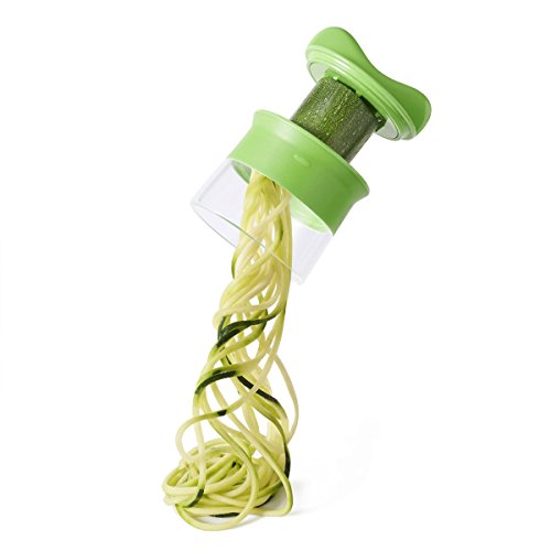Spiralschneider,Foneso Hand Spiralschneider mit Schäler für Runde und Lange Gemüsesorten – Einschließlich Zucchini, Gurkenschneider,Karotten, Kartoffeln, Süßkartoffeln,Spargelschäler und Viele Mehr - 3