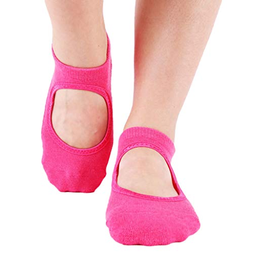 Mujeres Ballet Danza Deporte Yoga Pilates Zapatillas Antideslizantes Calcetines Cortos Chicas Calcetines De Tobillo
