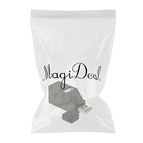 MagiDeal 3 Port USB 2.0 Hub Plug & Play USB Adapter für Laptop Desktop - 2
