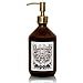 Produktbild Schnaps Idee - Gin Tonic Fine Soap Flüssigseifen Spender in Glas Flasche mit Edelstahl Pumpkopf in Vintage Bronze